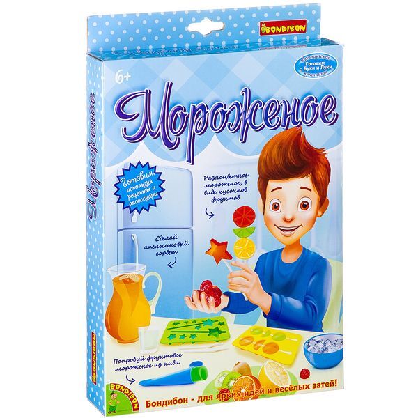 Творческий набор Мороженое 5 экспериментов Французские опыты Науки с Буки , арт. ВВ2598, производитель Bondibon (Бондибон), ISBN 489-5-13602-510-4, № 1
