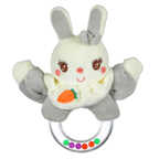 Игрушка-погремушка Uviton мягкая Кролик серый Арт 0610, производитель Uviton, ISBN 465-7-78025-114-4, № 1