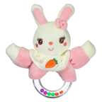 Игрушка-погремушка Uviton мягкая Кролик розовый Арт 0610, производитель Uviton, ISBN 465-7-78025-133-5, № 1