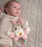 Игрушка-погремушка Uviton мягкая Кролик розовый Арт 0610, производитель Uviton, ISBN 465-7-78025-133-5, № 4