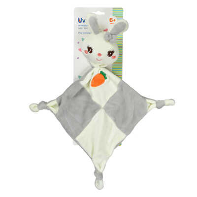 Игрушка-комфортер Uviton мягкая для спокойного сна новорождённых Кролик серый Арт 0611, производитель Uviton, ISBN 465-7-78025-115-1№ 4