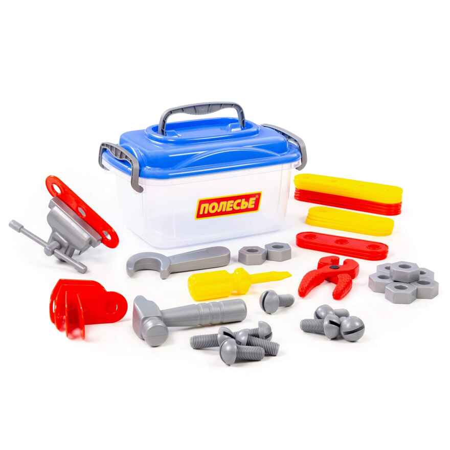 Набор "Механик" (41 элемент) (в контейнере), арт. 56610, производитель Полесье, ISBN 481-0-34405-661-0, № 1