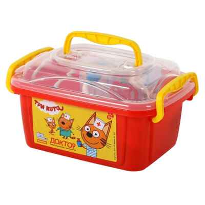 Набор "Три Кота" "Доктор" (в контейнере), арт. 65353, производитель Полесье, ISBN 481-0-34406-535-3№ 4