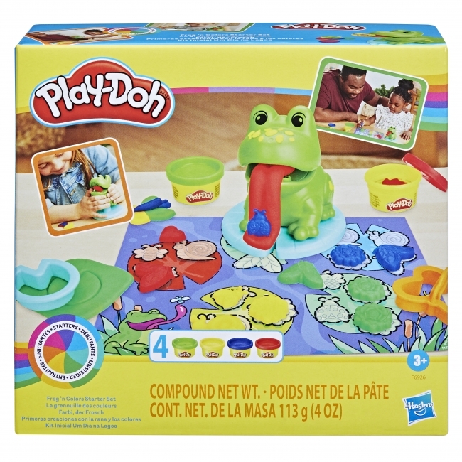 Набор с массой для лепки PLAY-DOH &quot;Веселая лягушка&quot;, арт. F69265L0, производитель Hasbro (Хасбро), ISBN 501-0-99420-838-7, № 1