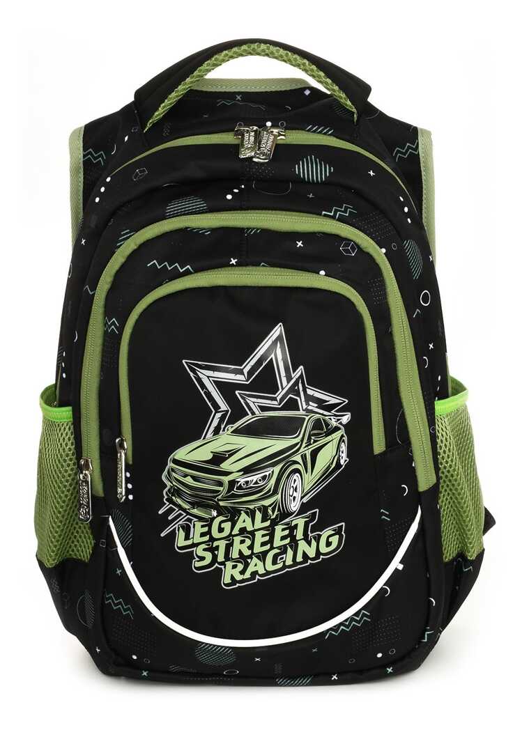 Рюкзак Schoolformat Street racing, модель SOFT 3, мягкий каркас, трехсекционный, 22 л, для мальчиков, арт. РЮКМ3-СТИ, производитель ФАРМ, ISBN 460-2-72314-895-1, № 1