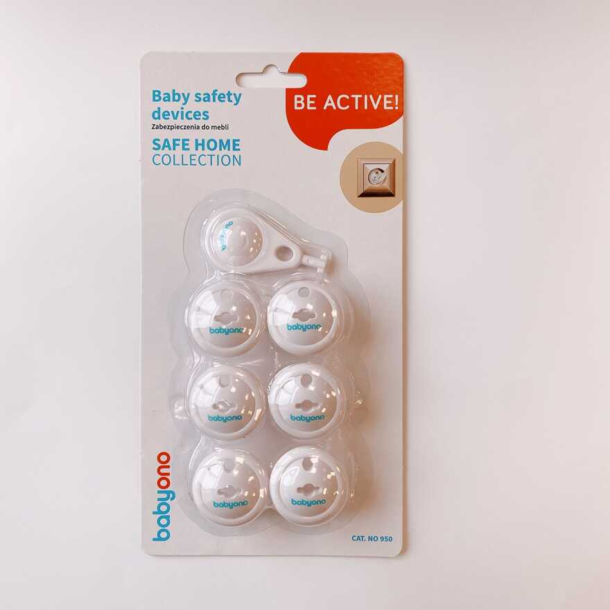 Заглушка для розеток 6 шт. Арт.950, производитель Babyono, ISBN 590-4-34120-500-9, № 4