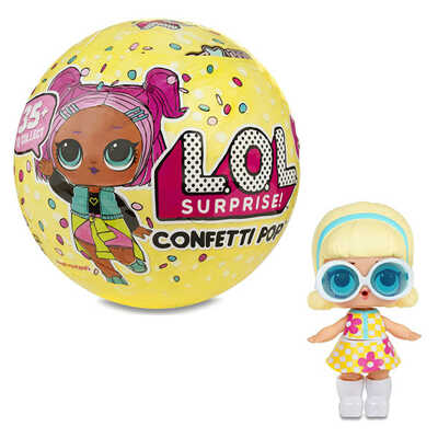 Кукла-сюрприз MGA Entertainment в шаре LOL Surprise 3 Confetti POP, 8 см, 551515, производитель MGA, ISBN 03-5-05155-151-5