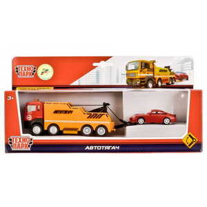 Набор Технопарк Автотягач 1:64 с машинкой, арт. U1402C-7, производитель Симбат, ISBN 469-0-59011-963-1№ 1