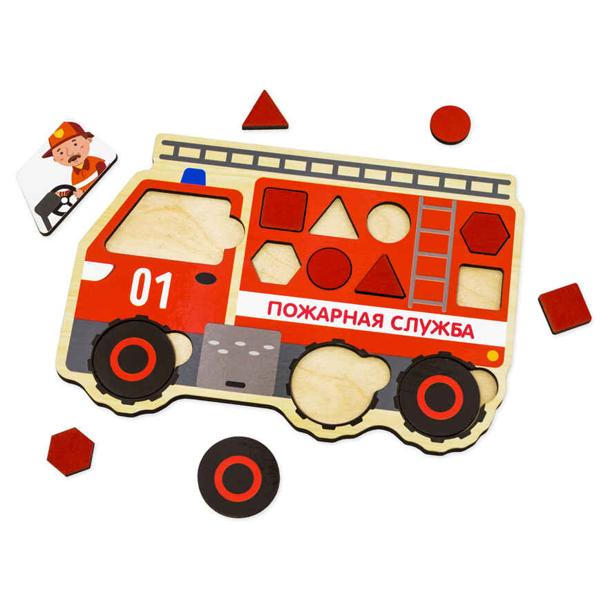 Мозайка Транспорт, 4 предмета, 47 геометрических фигур, арт. МКТ01, производитель Алатойс, ISBN 466-0-18175-233-2, № 6