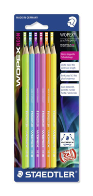 Карандаш чернографитный Wopex NEON HB,  в ассортименте/блистер, Staedtler, производитель Staedtler (Стайтлер), ISBN 400-7-81718-215-4, № 1
