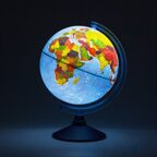 Глобус физико-политический Globen 25 см интерактивный, арт. INT12500285, производитель Globen, ISBN 468-0-00993-255-5, № 8