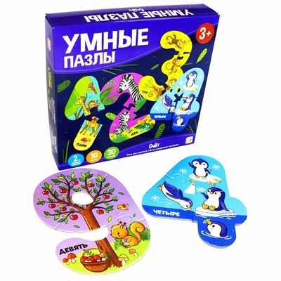 Умные пазлы. Счет., производитель Malamalama (Маламалама), ISBN 462-7-13168-846-2№ 1