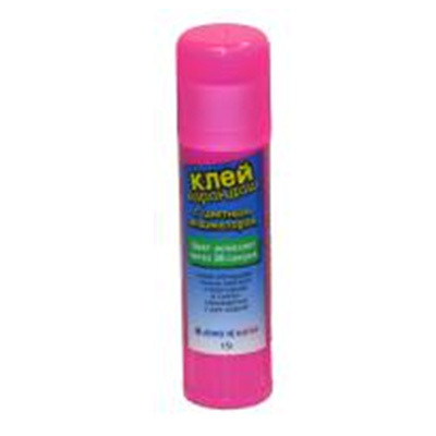 Клей-карандаш цв. с цветным индикатором 15 гр. Glue stick (20/720), производитель Jong Ie Nara, ISBN 880-1-74802-760-9, № 1