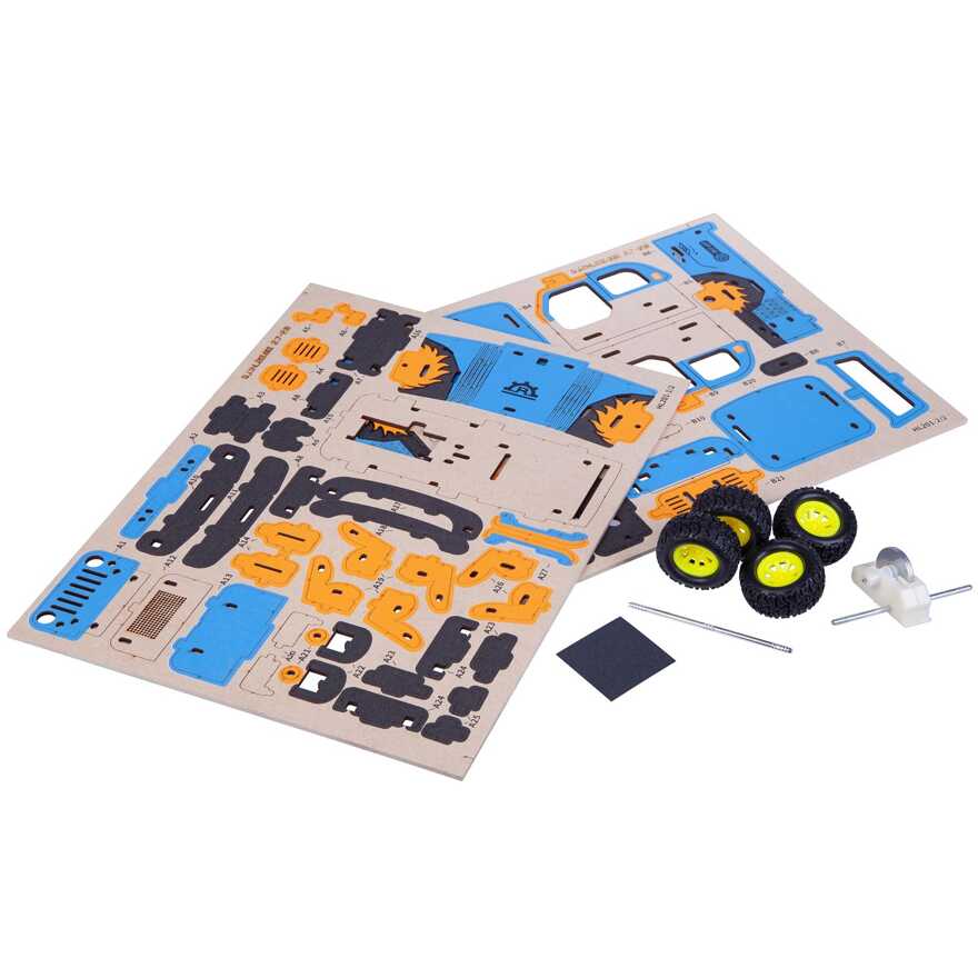 Набор для творчества . движущийся деревян. 3D пазл, ВНЕДОРОЖНИК, 70 дет., арт. ВВ4681, производитель Bondibon (Бондибон), ISBN 489-5-13604-693-2, № 3