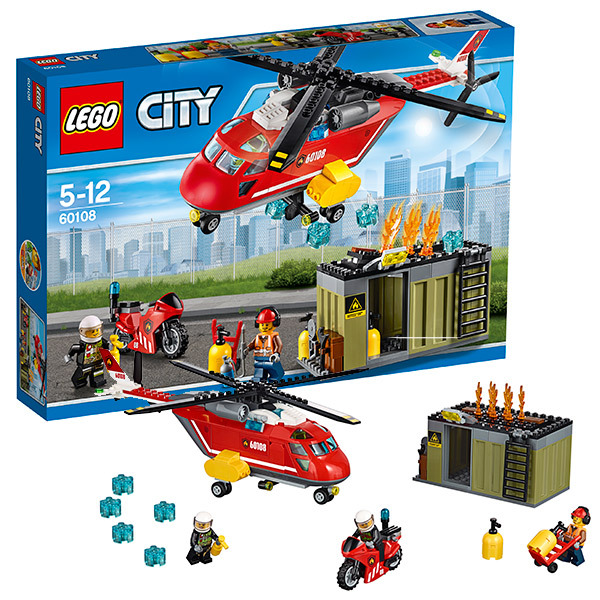 LEGO City 60108 Пожарная команда быстрого реагирования, производитель LEGO (ЛЕГО), ISBN 570-2-01559-187-4, № 1