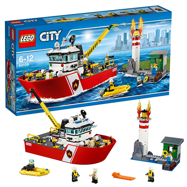 LEGO City 60109 Пожарный катер, производитель LEGO (ЛЕГО), ISBN 570-2-01559-188-1, № 1