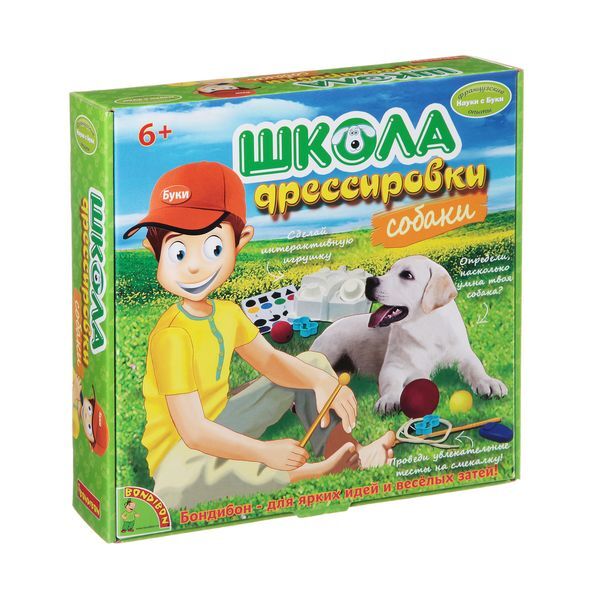 Французские опыты Науки с Буки, Bondibon школа дрессировки(собаки) , арт.  WS/80L, производитель Bondibon (Бондибон), ISBN 489-5-13601-330-9, № 1
