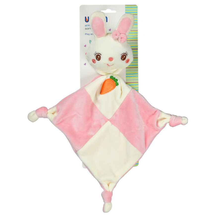 Игрушка-комфортер Uviton мягкая для спокойного сна новорождённых Кролик розовый Арт 0611, производитель Uviton, ISBN 465-7-78025-134-2, № 4