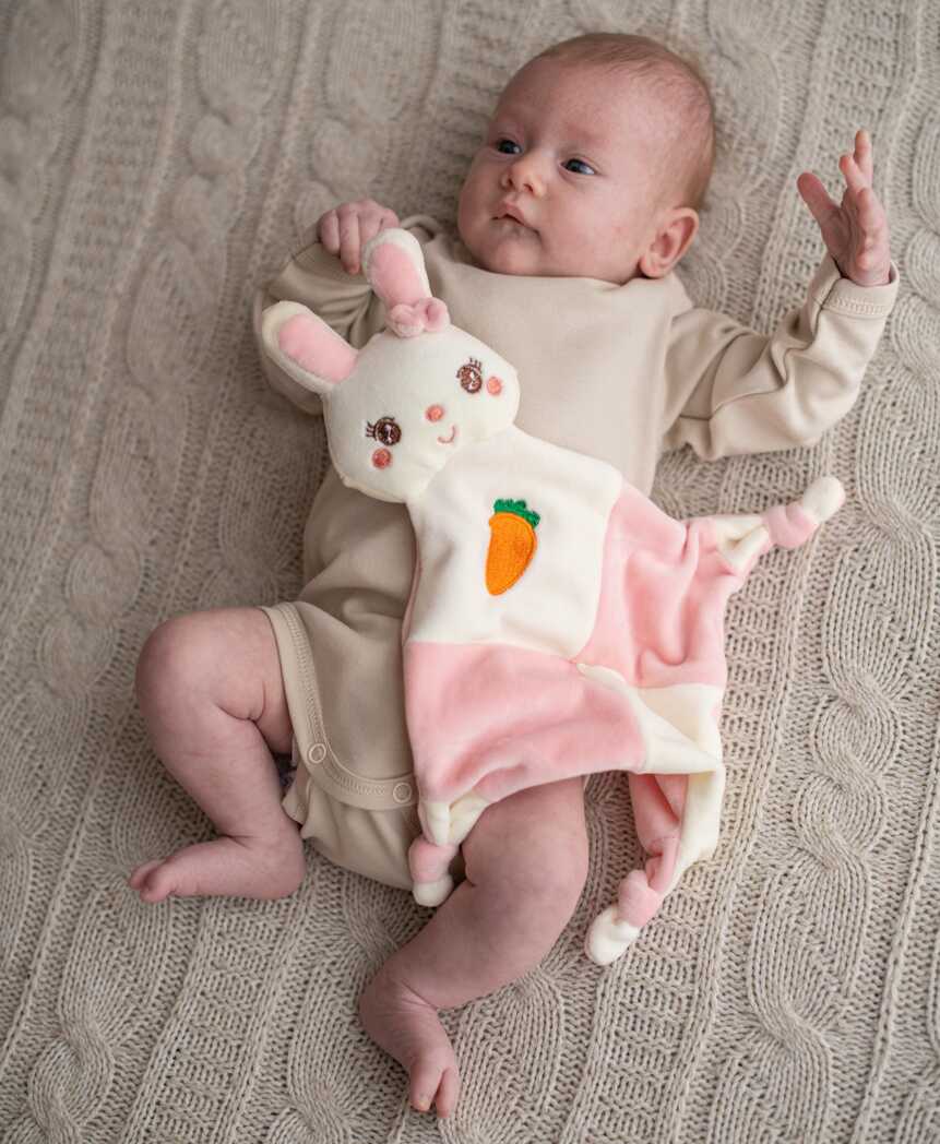 Игрушка-комфортер Uviton мягкая для спокойного сна новорождённых Кролик розовый Арт 0611, производитель Uviton, ISBN 465-7-78025-134-2, № 6