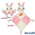 Игрушка-комфортер Uviton мягкая для спокойного сна новорождённых Кролик розовый Арт 0611, производитель Uviton, ISBN 465-7-78025-134-2, № 8
