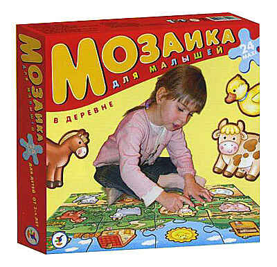 Мозаика для малышей. &quot;В деревне&quot;, производитель Дрофа-медиа, ISBN 460-7-14735-200-7№ 1