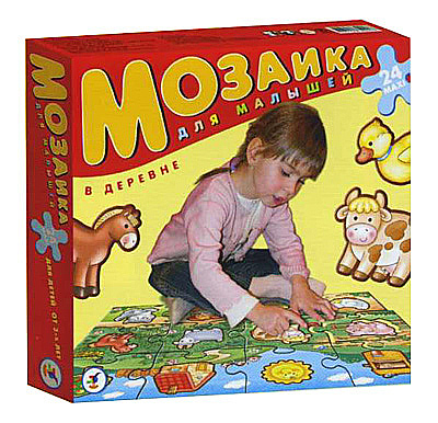 Мозаика для малышей. &quot;В деревне&quot;, производитель Дрофа-медиа, ISBN 460-7-14735-200-7, № 1