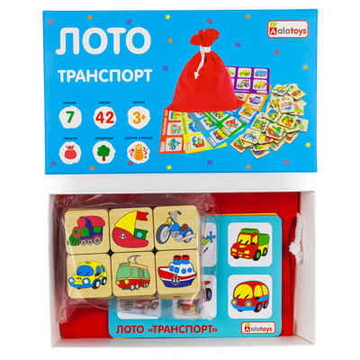 Лото Транспорт, арт. ЛТ03, производитель Алатойс, ISBN 467-0-00685-531-5№ 2
