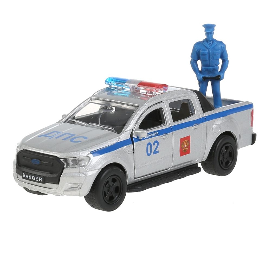 Ford Ranger инерционный с фигуркой, 12 см., арт. SB-18-09-FR-P+FG-WB, производитель Симбат, ISBN 468-0-01371-504-5, № 2