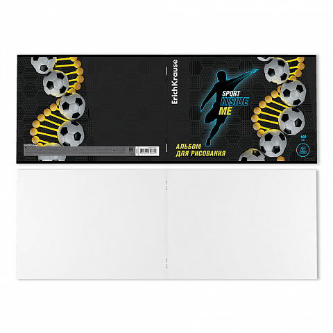 Альбом для рисования на скобе Sport DNA, А4, 24 листа, арт. 62633, производитель ErichKrause® (Эрих Краузе), ISBN 460-1-92162-633-9, № 3