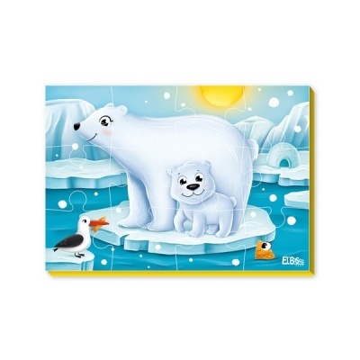 Мягкий пазл А5 "Белые мишки", производитель Я РАСТУ ТОЙЗ, ISBN 467-0-14980-819-3, № 2