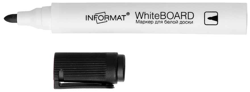 Маркер  для белых досок inФормат Board круглый, 3 мм черный, арт.WRR03K, производитель ФАРМ, ISBN 460-2-72303-620-3, № 7