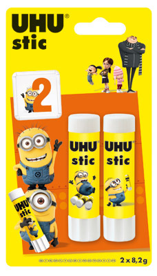 Клей-карандаш Uhu Stic Smurf 8,2 Г 2шт. в блистере, производитель UHU, ISBN 402-6-70050-182-7, № 1
