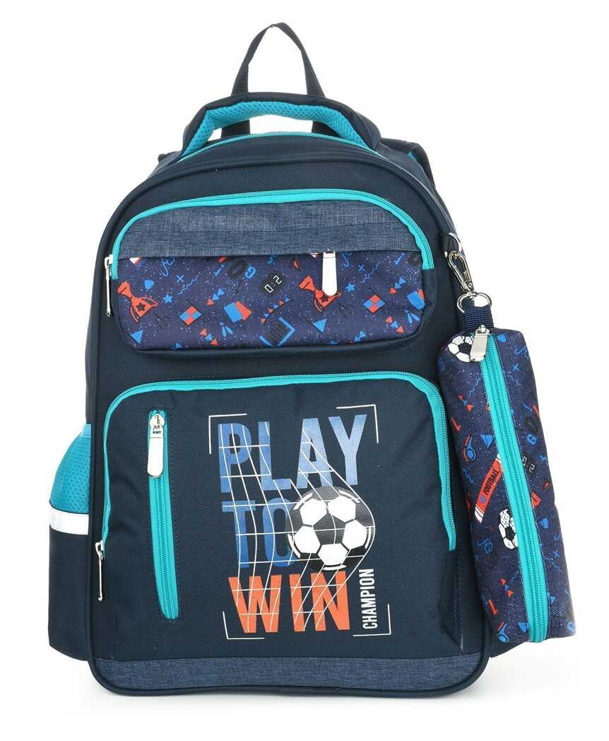 Рюкзак мягкий Schoolformat Play football, модель SOFT 3+, мягкий каркас, трехсекционный, 18 л, для мальчиков, арт. РЮКМ3П-ПФБ, производитель ФАРМ, ISBN 460-2-72314-879-1, № 1