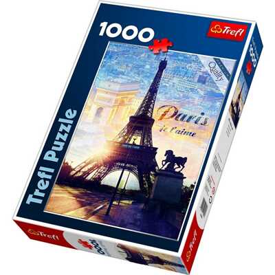Trefl пазл Париж на рассвете, 1000 элементов, арт. 10394, производитель Trefl (Трефл), ISBN 590-0-51110-394-6№ 1