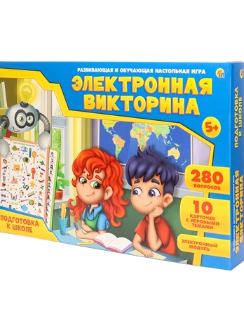 Электронная Викторина Подготовка к школе, арт. ИН-7290, производитель Рыжий кот, ISBN 468-0-08847-290-4№ 1