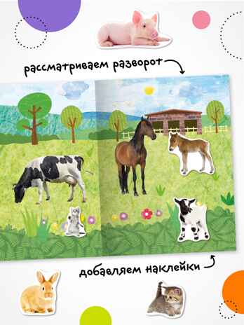 Фотонаклейки. Набор из 4-х книг., производитель МОЗАИКА kids , ISBN 978-5-43154-617-4№ 4