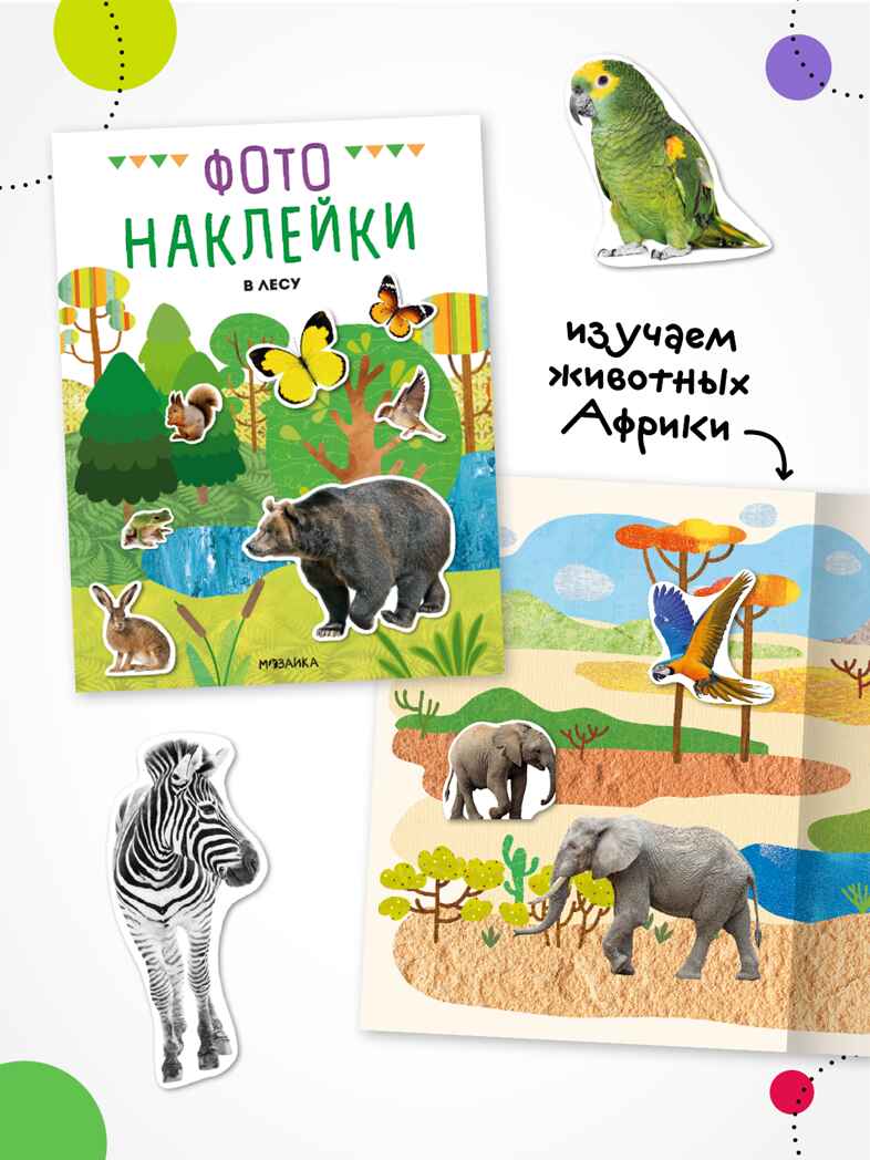 Фотонаклейки. Набор из 4-х книг., производитель МОЗАИКА kids , ISBN 978-5-43154-617-4, № 9