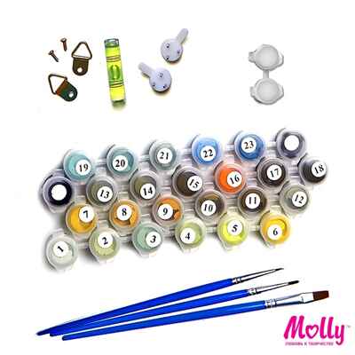 Картины по номерам Сафари 30х40, 21 краска,(Molly), арт. EX5287, производитель СильверТойз, ISBN 692-0-14087-920-2№ 2