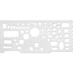 Линейка офицерская, 20 см, пластик, прозрачный, арт 0220538, производитель Унипласт, ISBN 481-0-15900-143-0, № 1