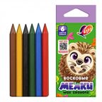ЛУЧ Карандаши восковые шестигранные 8*90 Zoo Мини, 6 цветов, арт. 12С 864-08, производитель Луч, ISBN 460-1-18500-386-0, № 6