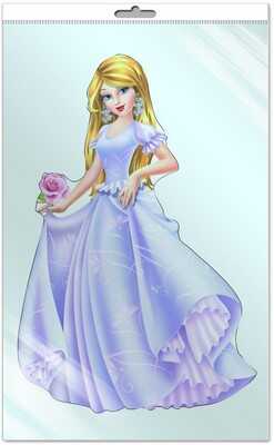 Ф4860П ПЛАКАТ ВЫРУБНОЙ В ПАКЕТЕ: Принцесса (с европодвесом и клеевым клапаном)., производитель Сфера ТЦ , ISBN 200-0-04410-167-9№ 1