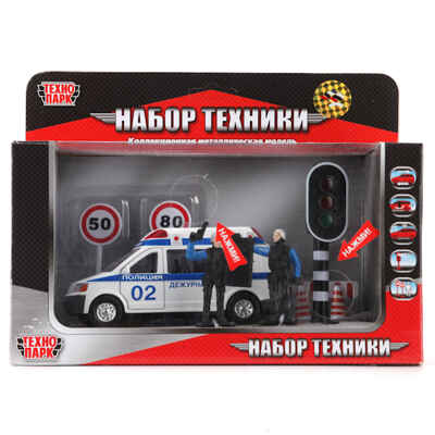 Набор Технопарк Милиция/Полиция со светофором и фигурками свет+звук, производитель Симбат, ISBN 467-0-00596-107-9№ 1