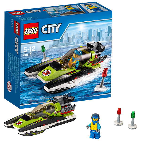 LEGO City 60114 Гоночный катер, производитель LEGO (ЛЕГО), ISBN 570-2-01559-405-9, № 1