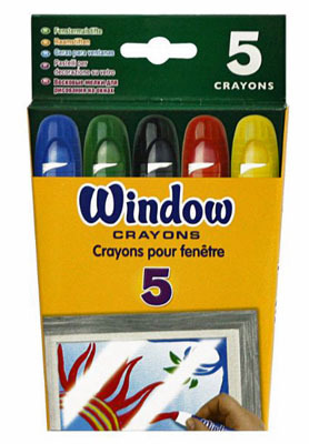 Восковые мелки для рисования на окнах, производитель Crayola, ISBN 07-1-66209-765-3, № 1