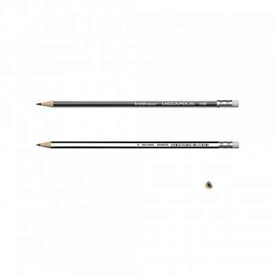 Чернографитный трехгранный карандаш с ластиком MEGAPOLIS HB , арт. 43581, производитель ErichKrause® (Эрих Краузе), ISBN 404-1-48543-581-5№ 2