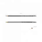 Чернографитный трехгранный карандаш с ластиком MEGAPOLIS HB , арт. 43581, производитель ErichKrause® (Эрих Краузе), ISBN 404-1-48543-581-5, № 3