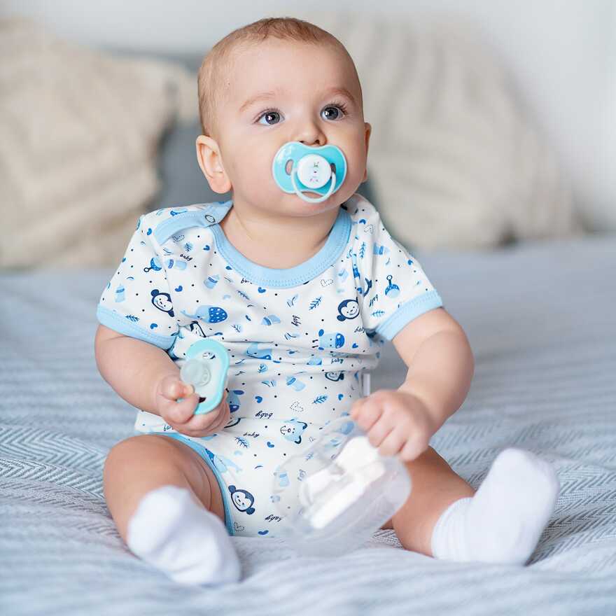 Пустышки Uviton в футляре симметричные Набор 2 шт 6-12 мес. МИШКА Арт 0230/02, производитель Uviton, ISBN 465-7-78025-048-2, № 12