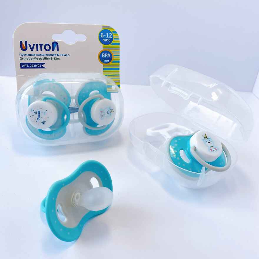 Пустышки Uviton в футляре симметричные Набор 2 шт 6-12 мес. МИШКА Арт 0230/02, производитель Uviton, ISBN 465-7-78025-048-2, № 25