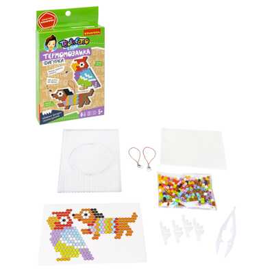 Термомозаика фигурки Питомцы, 2 фигурки-брелока, арт. ВВ5718, производитель Bondibon (Бондибон), ISBN 489-5-13605-995-6№ 2