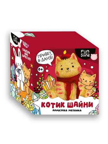 Алмазная мозаика Котик Шайни Fun and Done, арт. MM77048, производитель Fun and Done, ISBN 768-4-26977-048-0№ 2